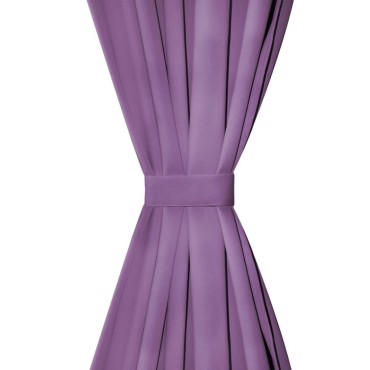 vidaXL Κουρτίνες με Θηλιές 2 τεμ. Λιλά 140x225cm από Microsatin