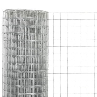 vidaXL Συρματόπλεγμα Κοτετσόσυρμα Ασημί 10x1,5 μ. Γαλβαν. Ατσάλι 10x1,5 μ. (MxΥ)</li><li>Διαστάσεις διχτυού: 19x19 χιλ. (ΜxΠ)</li><li>Διάμετρος ρολού: 11,6cm