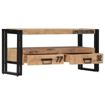 vidaXL Έπιπλο Τηλεόρασης 100x30x45cm από Μασίφ Ξύλο Μάνγκο