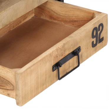 vidaXL Έπιπλο Τηλεόρασης 100x30x45cm από Μασίφ Ξύλο Μάνγκο