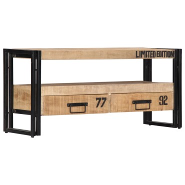 vidaXL Έπιπλο Τηλεόρασης 100x30x45cm από Μασίφ Ξύλο Μάνγκο