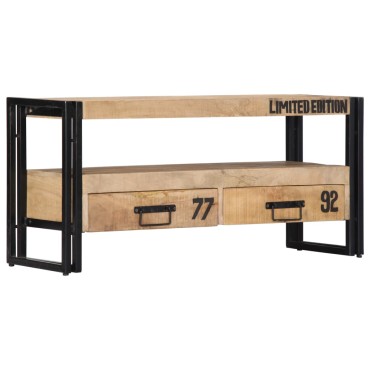 vidaXL Έπιπλο Τηλεόρασης 100x30x45cm από Μασίφ Ξύλο Μάνγκο