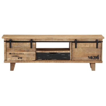 vidaXL Έπιπλο Τηλεόρασης 120x30x40cm από Μασίφ Ξύλο Μάνγκο