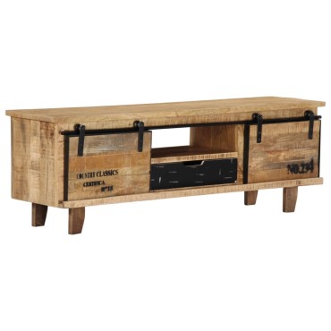vidaXL Έπιπλο Τηλεόρασης 120x30x40cm από Μασίφ Ξύλο Μάνγκο