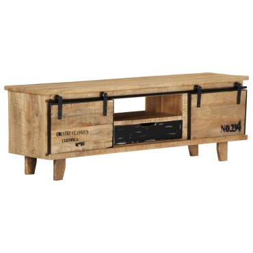 vidaXL Έπιπλο Τηλεόρασης 120x30x40cm από Μασίφ Ξύλο Μάνγκο