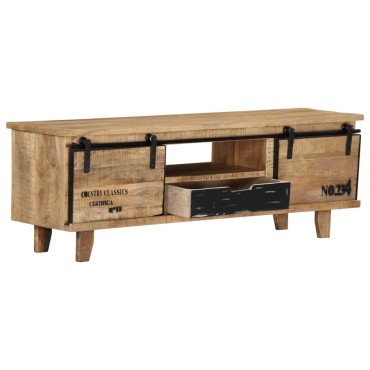 vidaXL Έπιπλο Τηλεόρασης 120x30x40cm από Μασίφ Ξύλο Μάνγκο