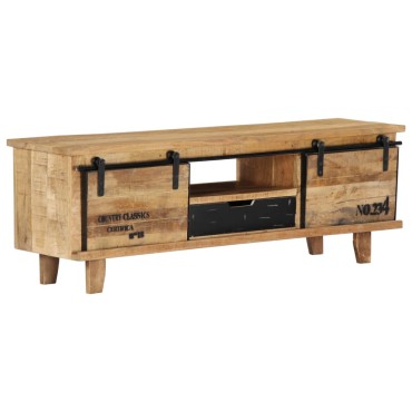 vidaXL Έπιπλο Τηλεόρασης 120x30x40cm από Μασίφ Ξύλο Μάνγκο