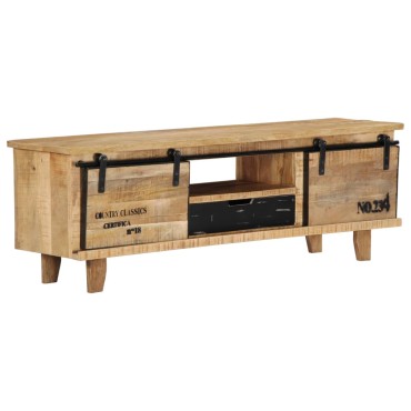 vidaXL Έπιπλο Τηλεόρασης 120x30x40cm από Μασίφ Ξύλο Μάνγκο