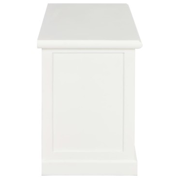 vidaXL Έπιπλο Τηλεόρασης Λευκό 90x30x40cm Ξύλινο