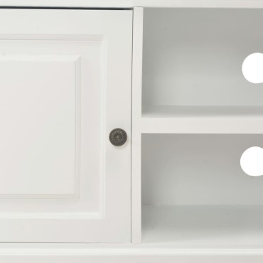 vidaXL Έπιπλο Τηλεόρασης Λευκό 90x30x40cm Ξύλινο