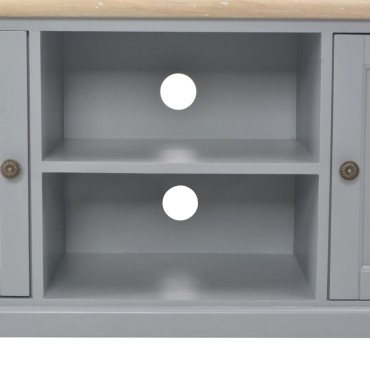vidaXL Έπιπλο Τηλεόρασης Γκρι 120x30x40cm Ξύλινο
