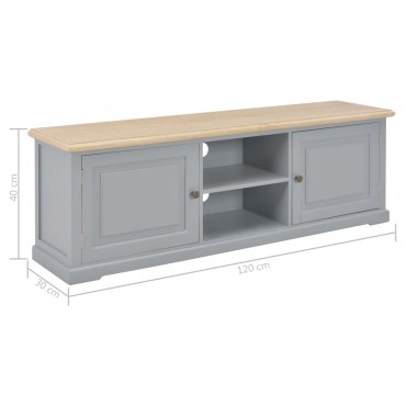 vidaXL Έπιπλο Τηλεόρασης Γκρι 120x30x40cm Ξύλινο
