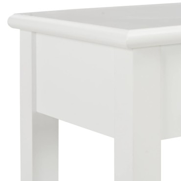 vidaXL Τραπέζι Κονσόλα Λευκό 110x35x80cm Ξύλινο 1 τεμ.