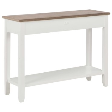 vidaXL Τραπέζι Κονσόλα Λευκό 110x35x80cm Ξύλινο 1 τεμ.