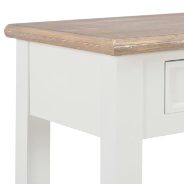 vidaXL Τραπέζι Κονσόλα Λευκό 110x35x80cm Ξύλινο 1 τεμ.