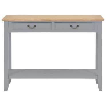 vidaXL Τραπέζι Κονσόλα Γκρι 110x35x80cm Ξύλινο 1 τεμ.
