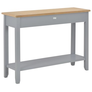 vidaXL Τραπέζι Κονσόλα Γκρι 110x35x80cm Ξύλινο 1 τεμ.