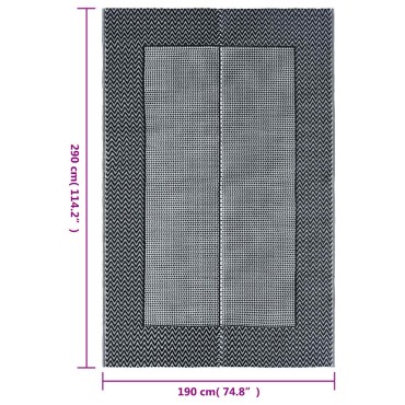 vidaXL Χαλί εξωτερικού χώρου ARAKIL γκρι 190x290 cm PP