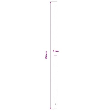 vidaXL Γεωτρύπανο με Χερούλι 100 χιλ. και Σωλήνα Προέκτασης 13 μ. Ατσάλινο