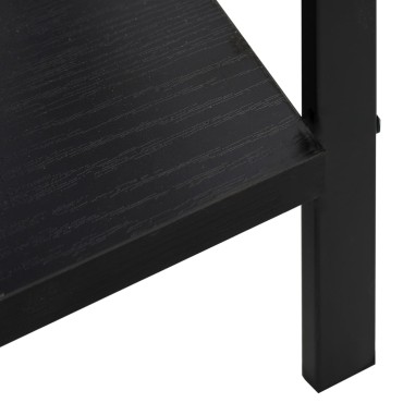 vidaXL Ραφιέρα 5 Επιπέδων Μαύρη 60x27,6x158,5cm Επεξεργασμένο Ξύλο 1 τεμ.