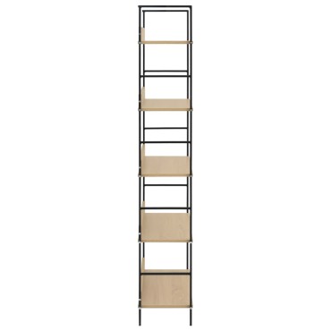 vidaXL Ραφιέρα 5 Επιπέδων Δρυς 60x27,6x158,5cm Επεξεργασμένο Ξύλο 1 τεμ.