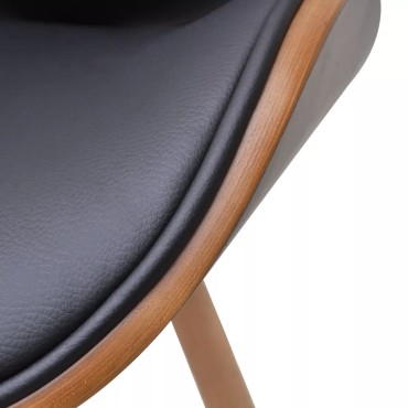 vidaXL Καρέκλες Τραπεζαρίας 6 τεμ. από Λυγισμένο Ξύλο/Συνθετικό Δέρμα 50x50x81cm