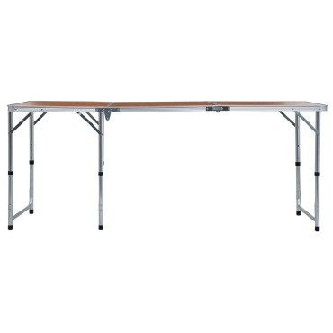 vidaXL Τραπέζι Κάμπινγκ Πτυσσόμενο 180 x 60 εκ. Αλουμινίου