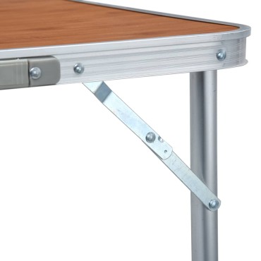 vidaXL Τραπέζι Κάμπινγκ Πτυσσόμενο 180 x 60 εκ. Αλουμινίου