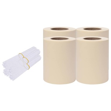 vidaXL Περιφράξεις Προστατευτικές 4 τεμ. Κρεμ 35x0,19 μ. από PVC