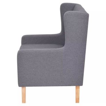 vidaXL Σετ Καναπέ 2 τεμ. Γκρι από Ύφασμα 76x68x90cm  Διθέσιος