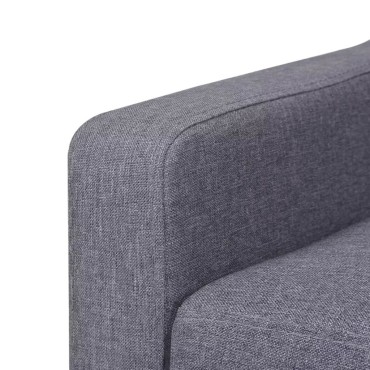 vidaXL Σετ Καναπέ 2 τεμ. Γκρι από Ύφασμα 76x68x90cm  Διθέσιος