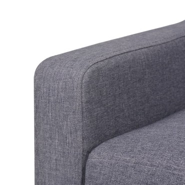 vidaXL Σετ Καναπέ 2 τεμ. Γκρι από Ύφασμα 76x68x90cm  Τριθέσιος