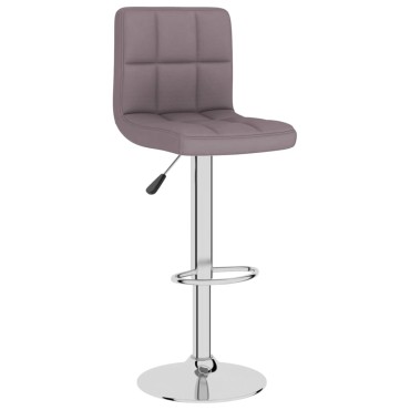 vidaXL Σκαμπό Μπαρ 2 τεμ. Χρώμα Taupe Υφασμάτινα 40x47x(90-111)cm