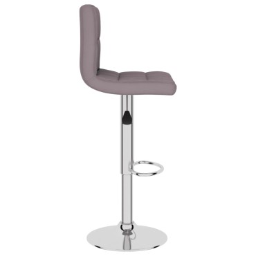 vidaXL Σκαμπό Μπαρ 2 τεμ. Χρώμα Taupe Υφασμάτινα 40x47x(90-111)cm