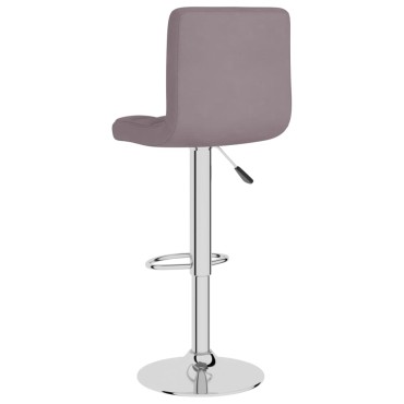 vidaXL Σκαμπό Μπαρ 2 τεμ. Χρώμα Taupe Υφασμάτινα 40x47x(90-111)cm