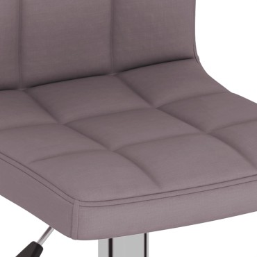 vidaXL Σκαμπό Μπαρ 2 τεμ. Χρώμα Taupe Υφασμάτινα 40x47x(90-111)cm
