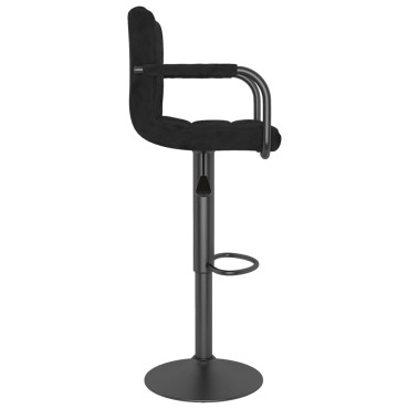 vidaXL Σκαμπό Μπαρ 2 τεμ. Μαύρα Βελούδινα 48x47x(90-111)cm