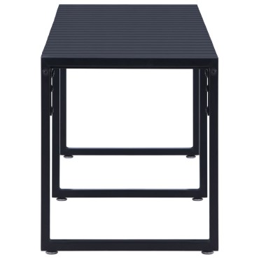 vidaXL Πάγκος Κήπου Μαύρος από Πολυστυρένιο 180x40x45cm