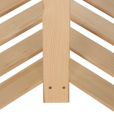 vidaXL Γωνιακή Ραφιέρα 5 Επιπέδων 82,5x82,5 x170 εκ. Μασίφ Ξύλο Πεύκου