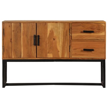 vidaXL Ντουλάπι Καφέ 110x30x70cm από Μασίφ Ξύλο Ακακίας 1 τεμ.
