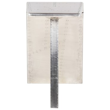 vidaXL Γραφείο Aviator Ασημί 112x50x76cm Μεταλλικό 1 τεμ.