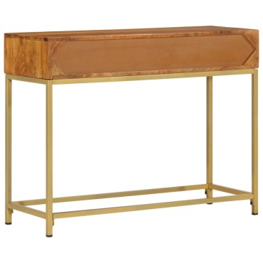 vidaXL Τραπέζι Κονσόλα 100x35x76cm από Μασίφ Ξύλο Ακακίας 1 τεμ.
