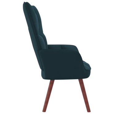 vidaXL Πολυθρόνα Relax Μπλε Βελούδινη 61,5x69x95,5cm 1 τεμ.