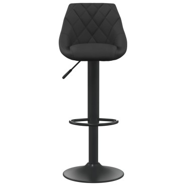 vidaXL Σκαμπό Μπαρ 2 τεμ. Μαύρα Βελούδινα 46x44x(82-103)cm