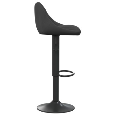 vidaXL Σκαμπό Μπαρ 2 τεμ. Μαύρα Βελούδινα 46x44x(82-103)cm