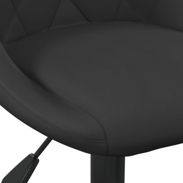 vidaXL Σκαμπό Μπαρ 2 τεμ. Μαύρα Βελούδινα 46x44x(82-103)cm