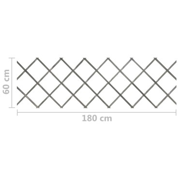 vidaXL Καφασωτό Φράχτης 5 τεμ. Γκρι 180x60cm από Μασίφ Ξύλο Ελάτης