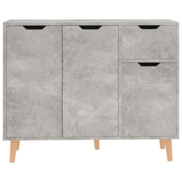 vidaXL Μπουφές Γκρι Σκυροδ. 90x30x72cm από Επεξεργασμένο Ξύλο 1 τεμ.