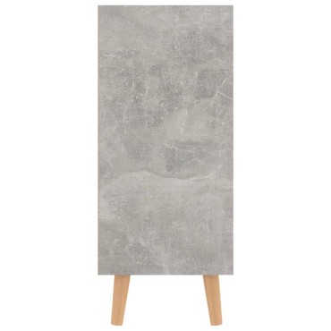 vidaXL Μπουφές Γκρι Σκυροδ. 90x30x72cm από Επεξεργασμένο Ξύλο 1 τεμ.