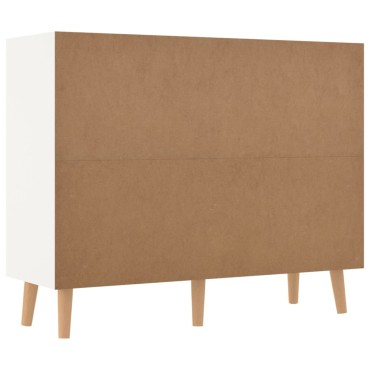 vidaXL Μπουφές Λευκός/Sonoma Δρυς 90x30x72cm Επεξεργασμένο Ξύλο 1 τεμ.